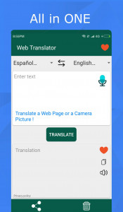 اسکرین شات برنامه Photo Translator - Text & Web 1