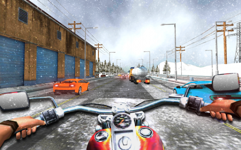 اسکرین شات بازی Moto Traffic Tour Racer Pro 2018 in 3D 1