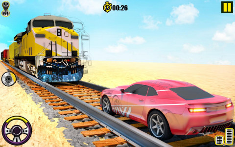 اسکرین شات برنامه Train Derby Demolition - Car D 1