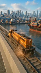 اسکرین شات 5 بازی Train Ramp Jumping