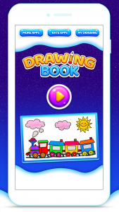 اسکرین شات برنامه Train Coloring Book Game 1