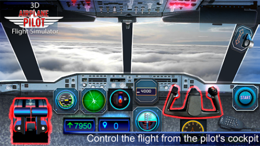 اسکرین شات بازی Airplane Pilot Cabin – Flight Simulator 3D 4