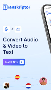 اسکرین شات 1 برنامه Transcribe Speech to Text
