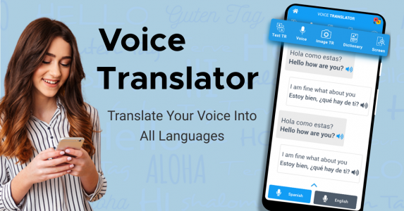 اسکرین شات برنامه All Languages Voice Translator 1