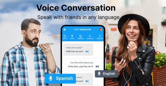 اسکرین شات برنامه All Languages Voice Translator 3