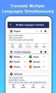 اسکرین شات برنامه Translate All Text Voice Conversation Translator 1