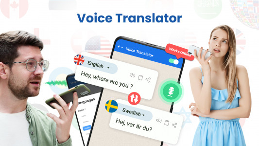 اسکرین شات برنامه All Language Voice Translator 1