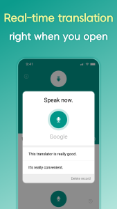 اسکرین شات 2 برنامه Talking Translator - Languages