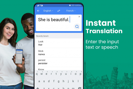 اسکرین شات برنامه Translate: Language Translator 2