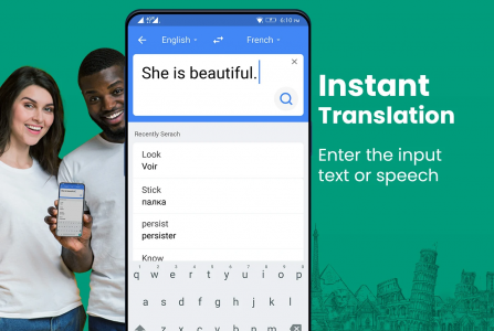 اسکرین شات 2 برنامه Translate: Language Translator