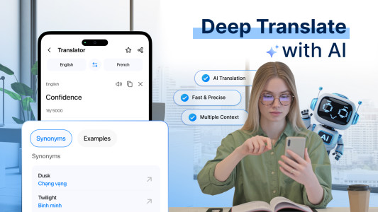 اسکرین شات 3 برنامه Translate: AI, Camera & Voice