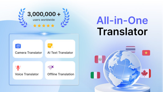 اسکرین شات 1 برنامه AI Translate All Languages