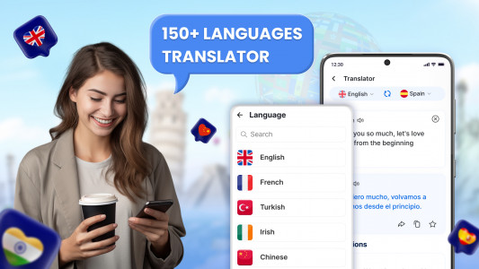 اسکرین شات برنامه AI Translate All Languages 1