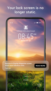 اسکرین شات برنامه Magazine Lockscreen XOS 3