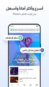 اسکرین شات 2 برنامه Phoenix Browser - آمن وسريع