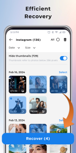 اسکرین شات 5 برنامه Restore Old Deleted Photos