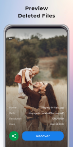 اسکرین شات 6 برنامه Restore Old Deleted Photos