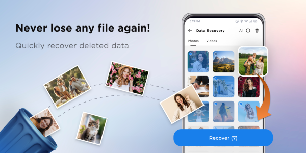 اسکرین شات 1 برنامه Restore Old Deleted Photos