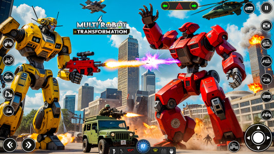 اسکرین شات 2 بازی Robot Transform Car Games 3D