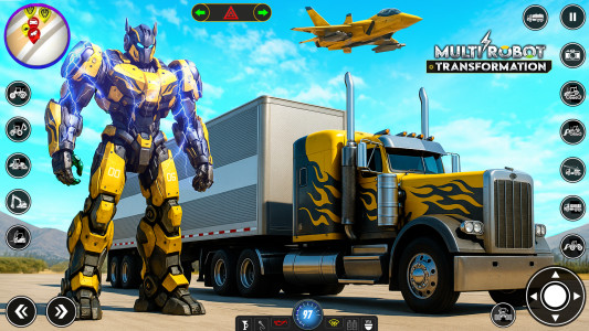 اسکرین شات 1 بازی Robot Transform Car Games 3D