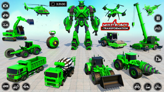 اسکرین شات بازی Robot Transform Car Games 3D 2
