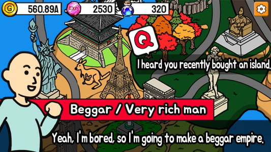 اسکرین شات بازی Idle Beggar Empire Tycoon 2