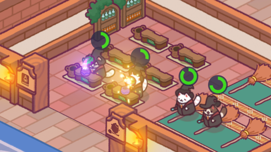 اسکرین شات 3 بازی Cat Magic School : Cute Tycoon