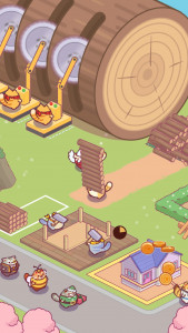 اسکرین شات 3 بازی Lumbercat: Cute Idle Tycoon