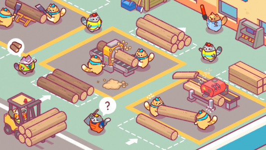 اسکرین شات 7 بازی Lumbercat: Cute Idle Tycoon