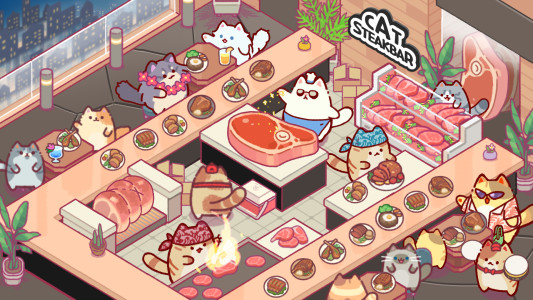 اسکرین شات 6 بازی Cat Snack Bar: Cute Food Games