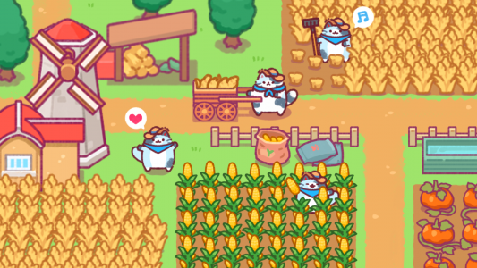 اسکرین شات بازی Cat Town Valley: Healing Farm 1