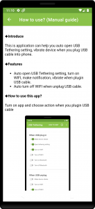 اسکرین شات 4 برنامه Auto USB Tethering