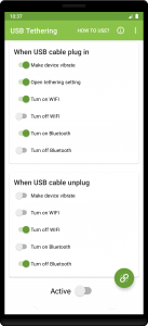 اسکرین شات 3 برنامه Auto USB Tethering
