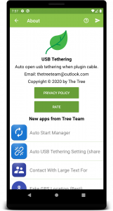 اسکرین شات برنامه Auto USB Tethering 5