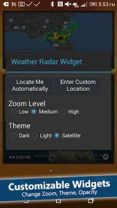 اسکرین شات برنامه Weather Radar Widget 4