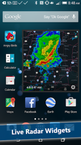 اسکرین شات برنامه Weather Radar Widget 1