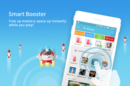 اسکرین شات برنامه Dr. Booster - Boost Game Speed 1