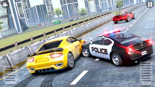 اسکرین شات برنامه US Police Car driving Chase 3D 3