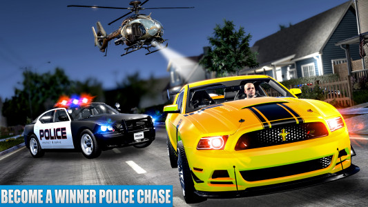 اسکرین شات برنامه US Police Car driving Chase 3D 1