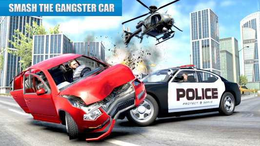 اسکرین شات برنامه US Police Car driving Chase 3D 2