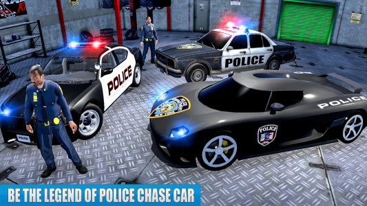 اسکرین شات برنامه US Police Car driving Chase 3D 4