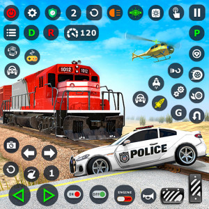 اسکرین شات 1 برنامه Train Car Crash Derby Game 3D
