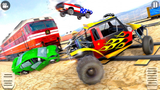اسکرین شات برنامه Train Car Crash Derby Game 3D 6