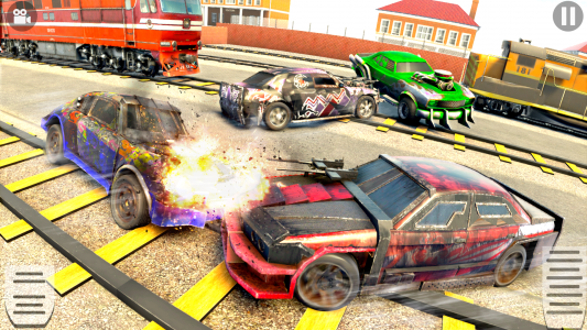 اسکرین شات برنامه Train Car Crash Derby Game 3D 7