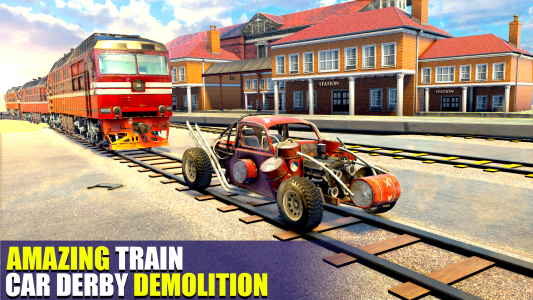 اسکرین شات برنامه Train Car Crash Derby Game 3D 3