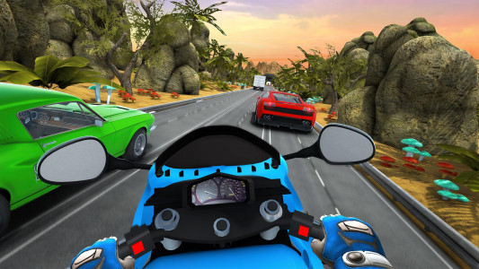 اسکرین شات بازی Highway Motorcycle: Bike Game 4