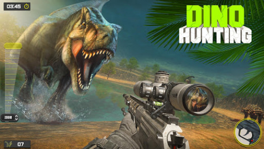 اسکرین شات بازی Dino Hunter Sniper Shooter: FPS Gun Shooting Game 1