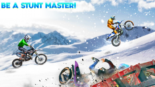 اسکرین شات برنامه Snow Tricky Bike Stunt Race 3D 3