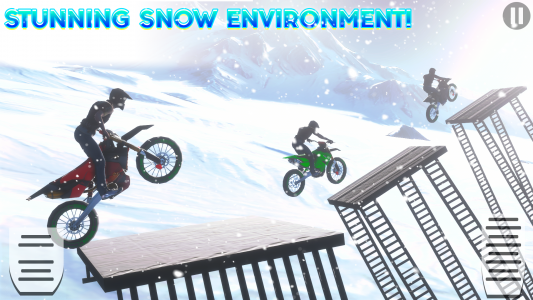اسکرین شات برنامه Snow Tricky Bike Stunt Race 3D 2