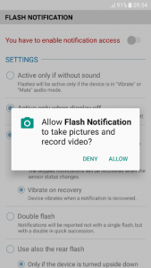 اسکرین شات برنامه FrontFlash Notification 7